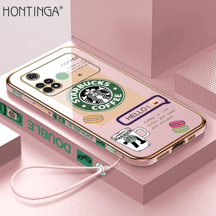 Hontinga Casing Case untuk Xiaomi Poco M4 Pro 4G Poco X4 Pro 5G Case