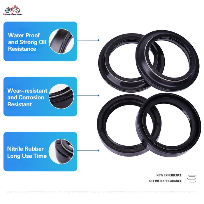 40x52x10 Motorcycle Front Fork Oil Seal 40 52 Dust Cover For