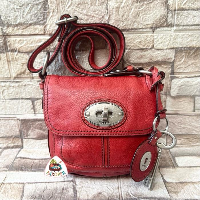 519# NET-Preloved Fossil Turnlock Twistlock Red