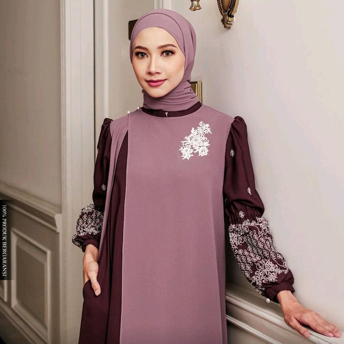 [Ready Stok Mey Hijab] Keluarga Budi Abaya Set Pashmina by Puan
