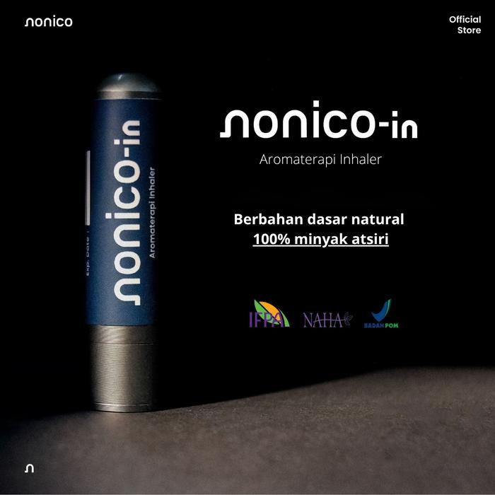 NONICO Nonicool Inhaler Aromaterapi Cooling Menthol Peppermint Black Pepper Sweet Orange Lavender