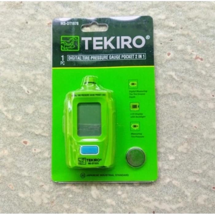 Tekiro Alat Ukur Tekanan Angin Digital Pocket 2 In 1