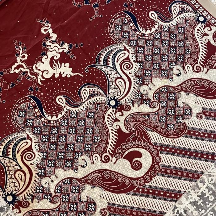 DADAP MERAH Kain Bahan katun premium Batik Solo