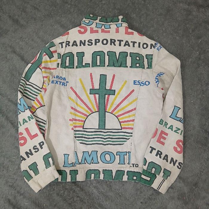 jacket denim go slow caravan japan jesus art