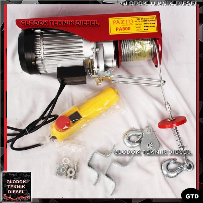 MINI ELECTRIC HOIST 800 KG 12 M TAKEL LISTRIK PA 800 A ROPE HOIST PA800