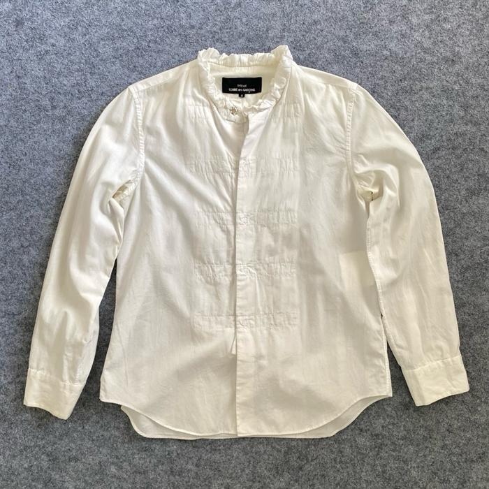 Comme des garcons CDG tricot blouse white
