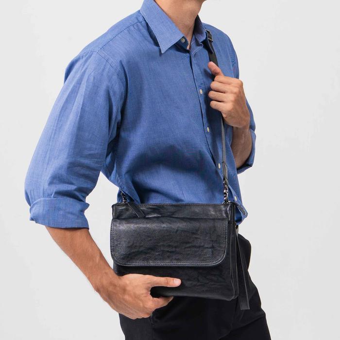 Tas Selempang Pria Tas Genggam Pouch Fullhardy Sp 392 Pu