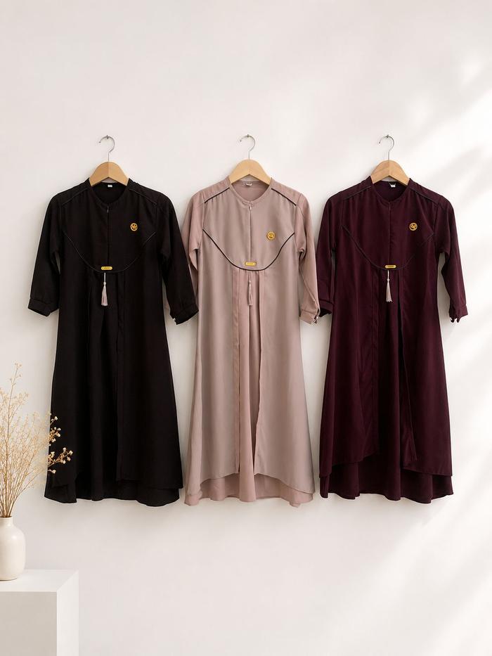 Gamis anak perempuan/ Fashion muslimah anak/Dress lebaran anak perepuan/Gamis anak perempuan/gamis m