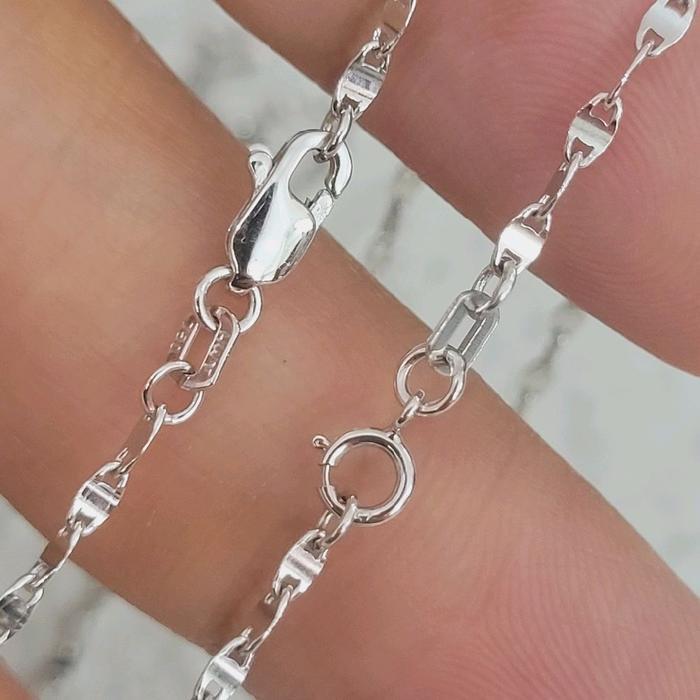 KALUNG MODEL TOSCANO PUTIH PENDEK 38 CM EMAS 75% 750 75 % 17K