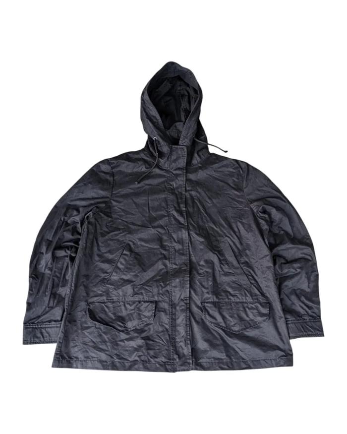 Jaket Parka Unisex Pria Wanita GAP Kanvas Hitam Size XL