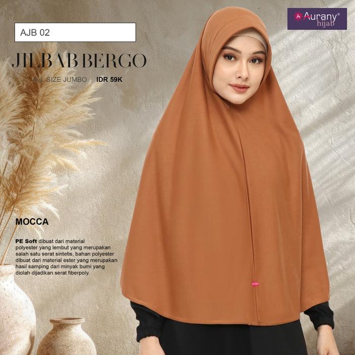 terlaris ajb 02 kerudung hijab jilba khimar syari instan bergo panjang aurany ajb 02