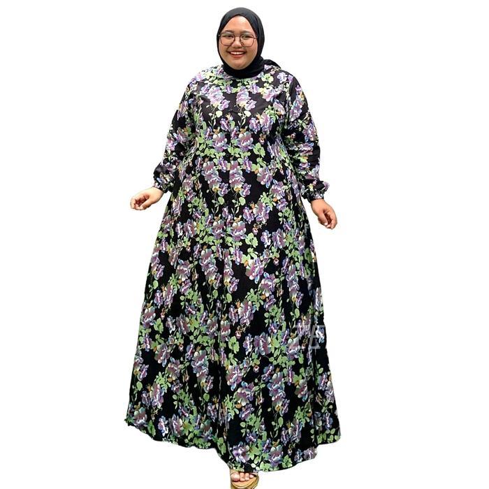Zeba | Sabby Gamis Jumbo Ld 120 - 150 Daily Dress Terusan Katun Rayon Diamond Bb 75 - 150 Kg Kain Ad