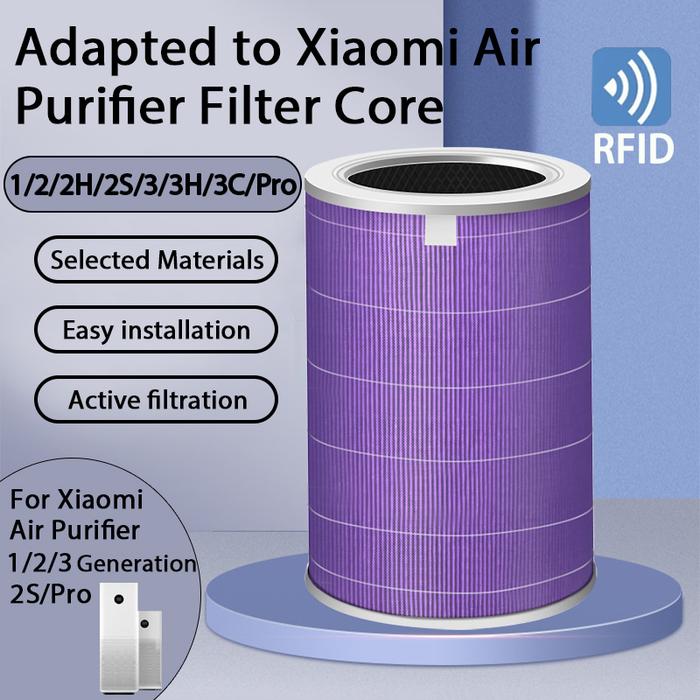 Air Filter For Xiaomi Mi Air Purifier 1 2 2S 2C 2H 3 3S 3C 3H Mijia Air Filters Carbon HEPA Replacem