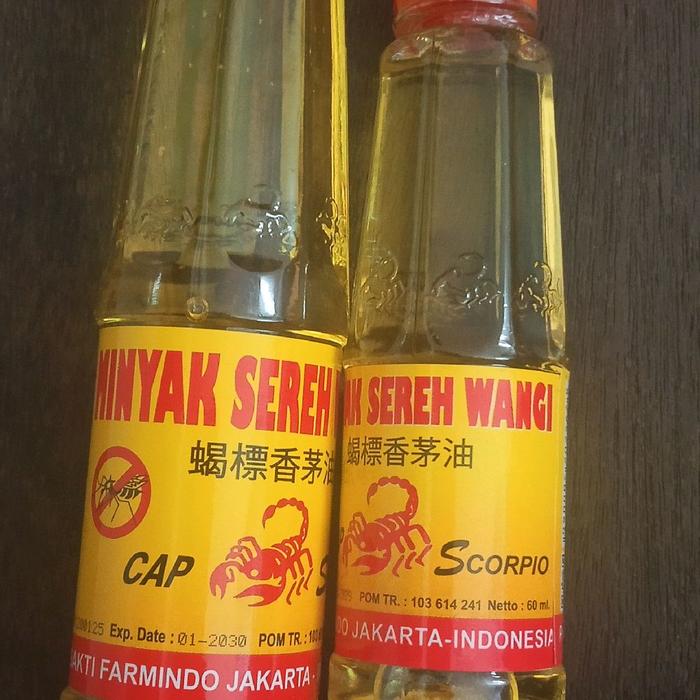 Minyak Sereh Wangi Scorpio Kemasan 60ml Dengan Aroma Segar Dan Tahan Lama