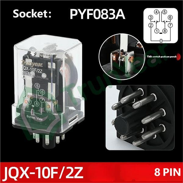 relay JTX-2C JC=TX-3C JQX-10F-2Z(MK2P) JQX-10F-3Z(MK3P)  220VAC 24DC  8 pin 11PIN  kaki  MKS2P Socke