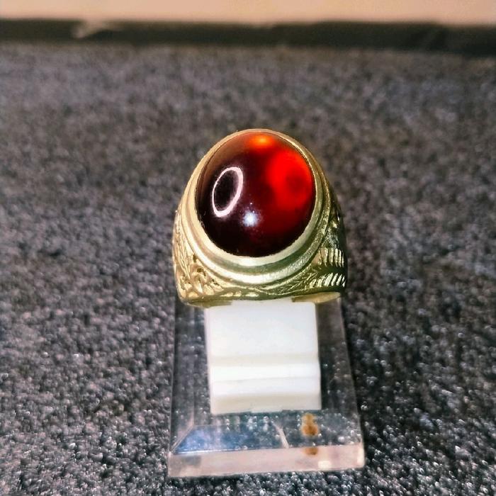 BATU PERMATA RED GARNET/BLACK MAMBA