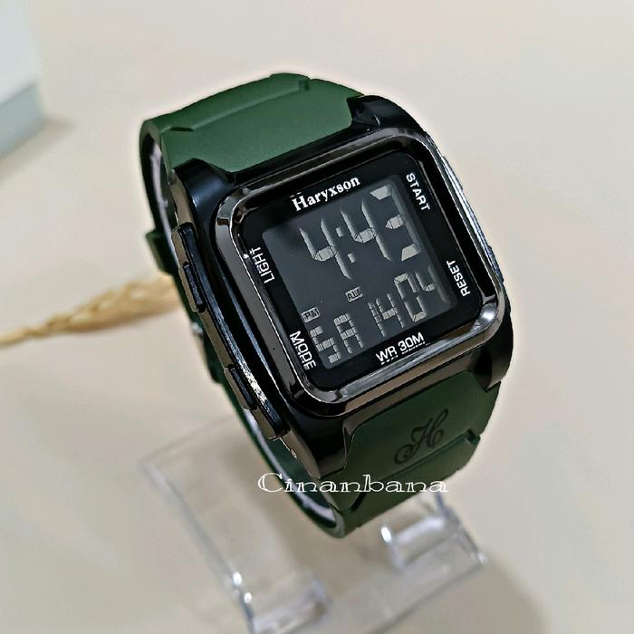Jam Tangan Pria Digital HARYXSON 511 Tali Rubber Berkualitas - Watches