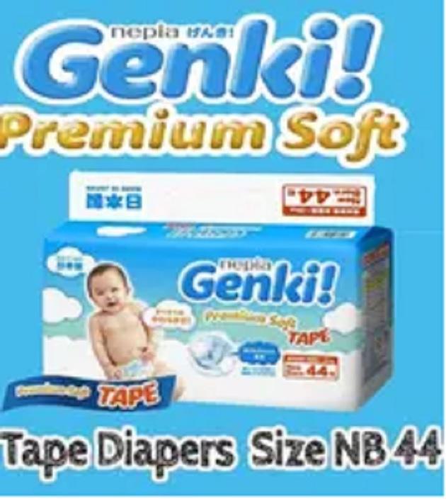 Nepia Genki Tape Newborn / Nepia Genki Newborn 44 Nb44 #Gratisongkir