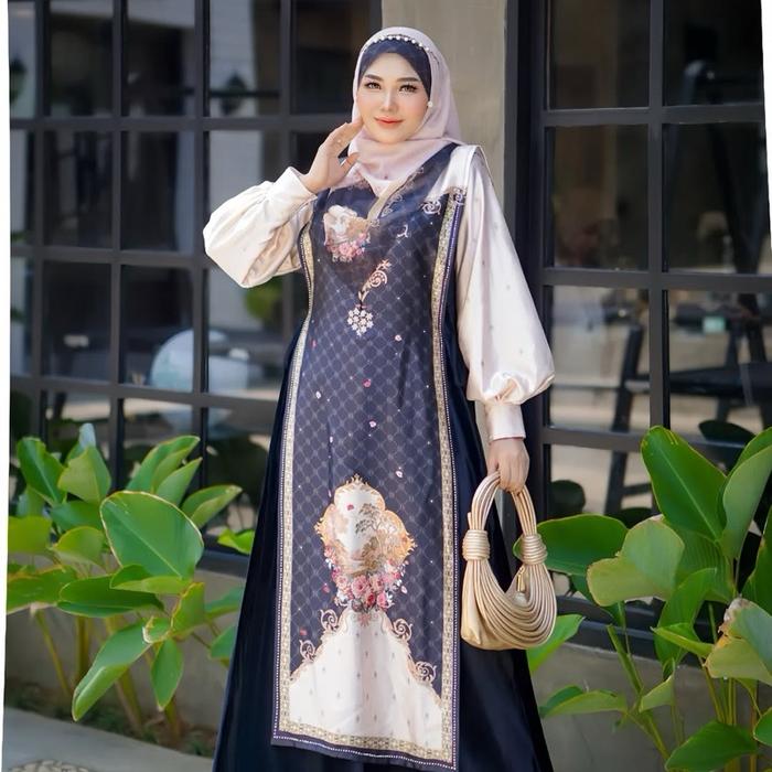 Sarkis DC Bludru Nyonya Meneer Dress Wanita Mewah
