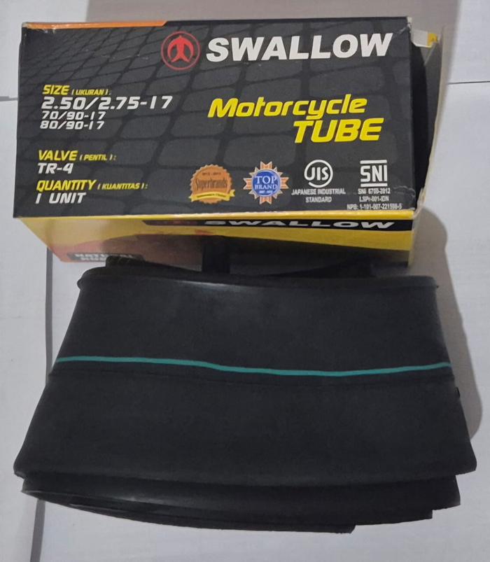 Ban Dalam Belakang Swallow 250/275-17 untuk Motor Bebek dengan ban 17 inchi