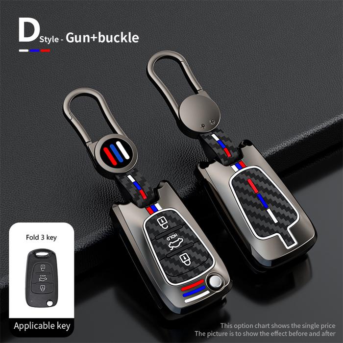 Fibre Car Key Case Cover For Kia Sportage Rio 3 Soul Optima Ceed Pro