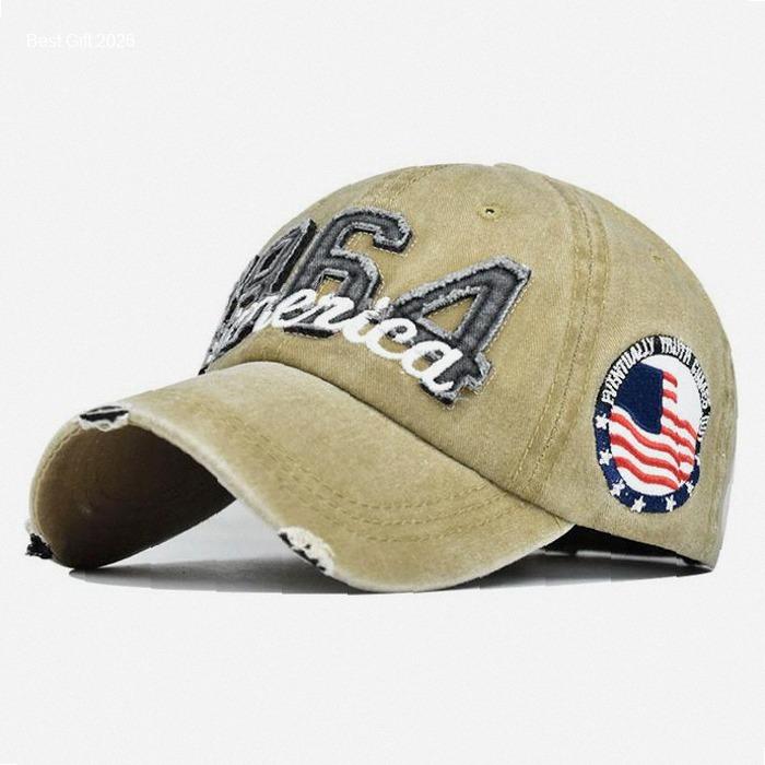 hat uniseks fashion kece gaya eropa dan amerika baru caps pria huruf bordir katun denim yang sudah d