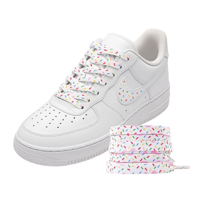 Tali Sepatu Motif Meses Warna Warni Bahan Kuat Cocok untuk Sepatu Sneakers Kanvas dan Casual