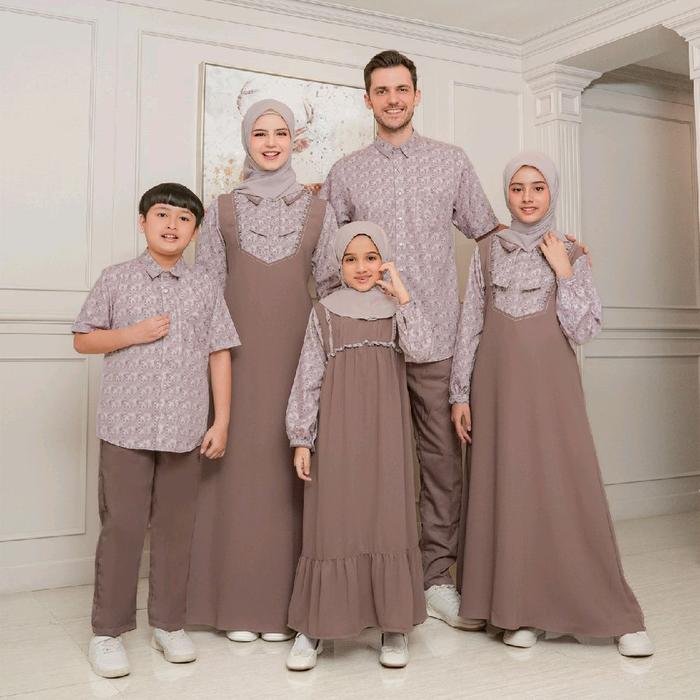 Sarimbit Ethica 2026 Elfa Baltic Bloom Family set Couple Keluarga Gamis Dewasa Ayumi 567 Gamis Anak 