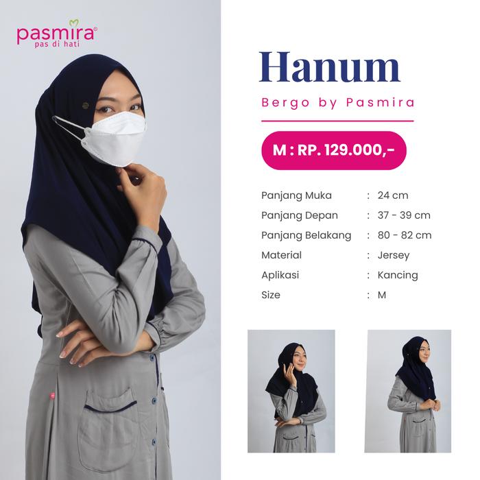 Hijab Pasmira Bergo Hanum M -Hijab Instan Muslim