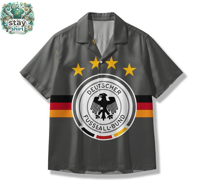 STAYSHIRT Kemeja Silver Bola Tim Eropa Germanoid Piala Dunia- SH47