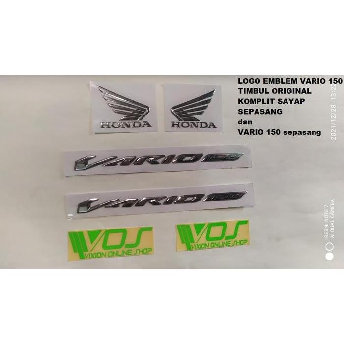 LOGO EMBLEM VARIO 150 KOMPLIT TIMBUL [NTS]