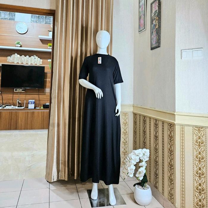 Gamis iner manset lengan pendek kaos premium