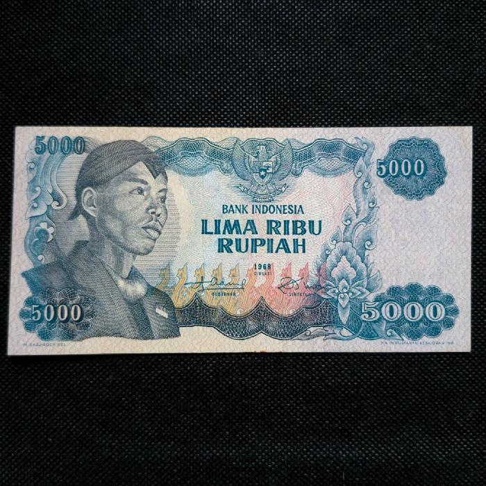 Uang Kuno 5000 Rupiah Seri Soedirman/Dirman Tahun 1968 - SAQ 030368