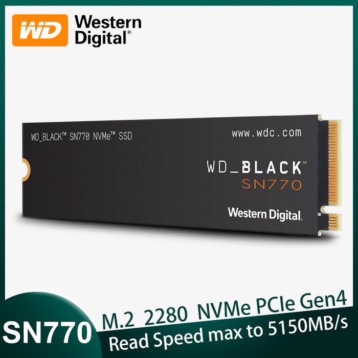 Western Digital WD_BLACK SN770 NVMe SSD 250G 500G 1TB 2TB Gen4 PCIe