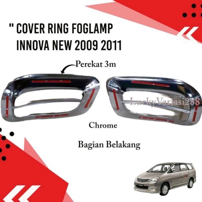 RING FOGLAMP / GARNISH FOGLAMP INNOVA NEW 2009 2010 2011 CHROME Car Sporty