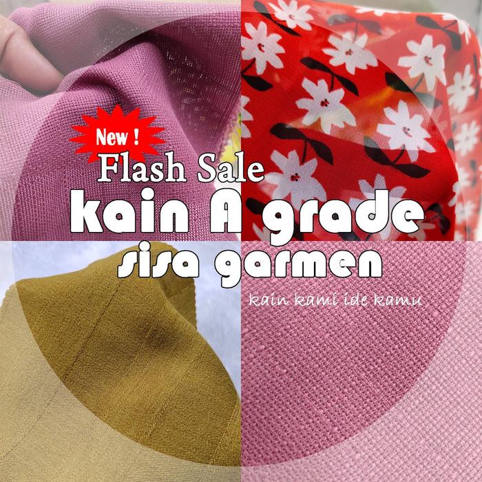 Bahan Kain Sisa Garmen Export A Grade Flash Sale Murah Terbaru !!!!!!!!!!