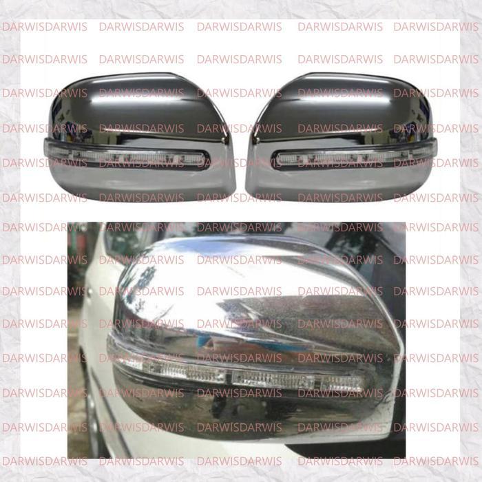 Spion Cover Agya Ayla 2014 2015 2016 Model Ganti Chrome Lampu LED A1