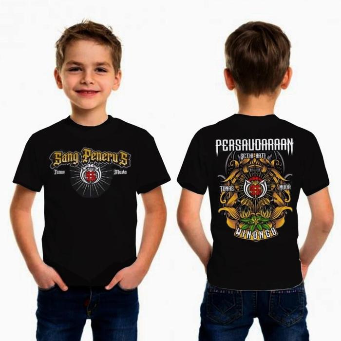 Kaos Anak PSHW Winongo - Usia 1-12 Tahun - Kaos SH Winongo - Baju Atasan Setia Hati Winongo Cotton