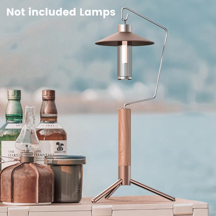 Top!-Dudukan Tripod Lampu Kemah Dapat Dilipat Dudukan Lampu