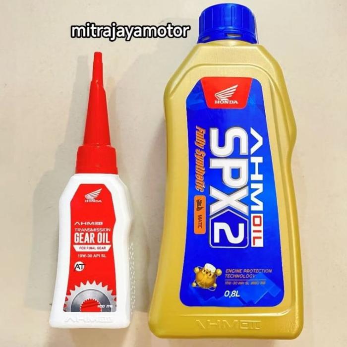 BEST SELLER Paket Hemat Oli AHM SPX2 0.8L + Oli Gardan SPX GEAR 120ml