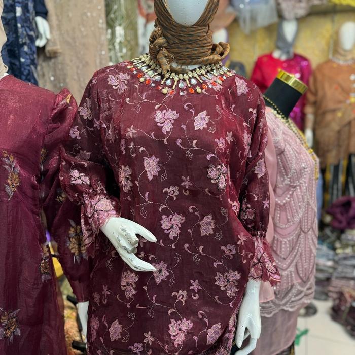 Baju bodo Bordir modern khas Bugis makassarr