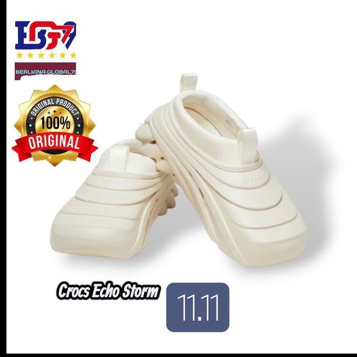 CROCS Mens Echo Storm Trainer Original| Sepatu sandal pria Crocs Echo Storm Ori