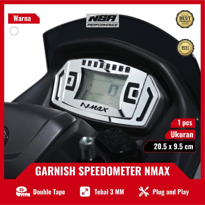 NSA GARNISH SPEDOMETER NMAX 2020 2021 2022 2023 BAHAN AKRILIK AKSESORIS NMAX GARNIS SPIDOMETER NMAX 