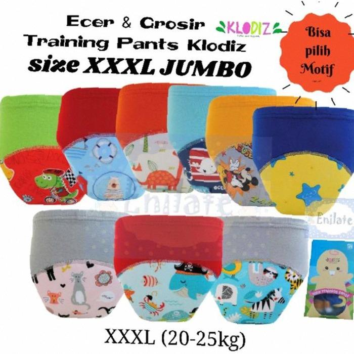 Training Pants Klodiz XXXL Jumbo Ecer & Grosir Celana Toilet Training / Celana Ompol Potty Training 