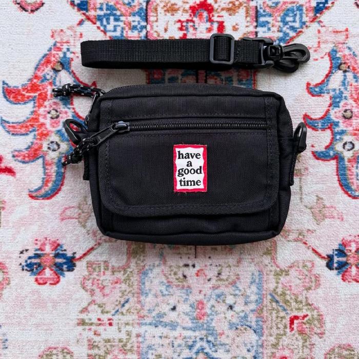 HAVE A GOOD TIME SHOULDER BAG SMALL BLACK