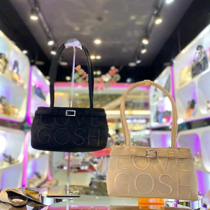 [Bisa COD] Tas Gosh Original New art 574 Black Beige