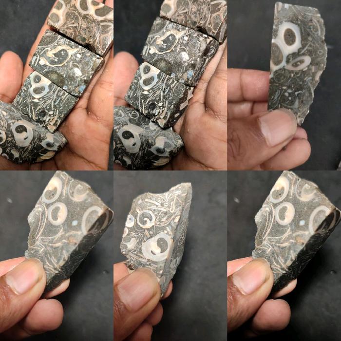 Jesper fosil keong / Batu akik fosil keong/ fosil batu keong