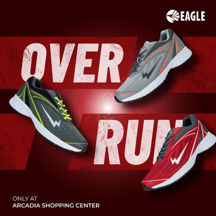 EAGLE OVERRUN OVER RUN SEPATU RUNNING OLAHRAGA PRIA DAN WANITA