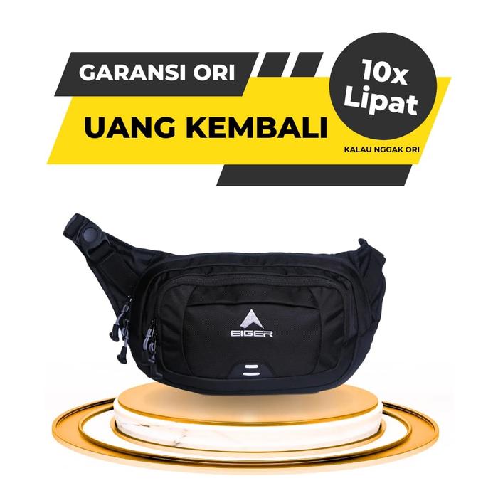Tas Selempang Waistbag Waist Bag Eiger Wall Run Tas Slempang Pria Cowok Cowo Original Ori Tas Pingga