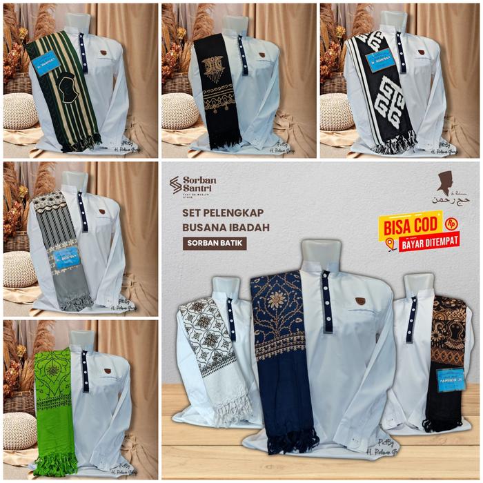 Sorban Tenun Pria Muslim Premium Rida Khasmiri Motif Batik Kasmir Surban Habib Bahan Rayon Lembut